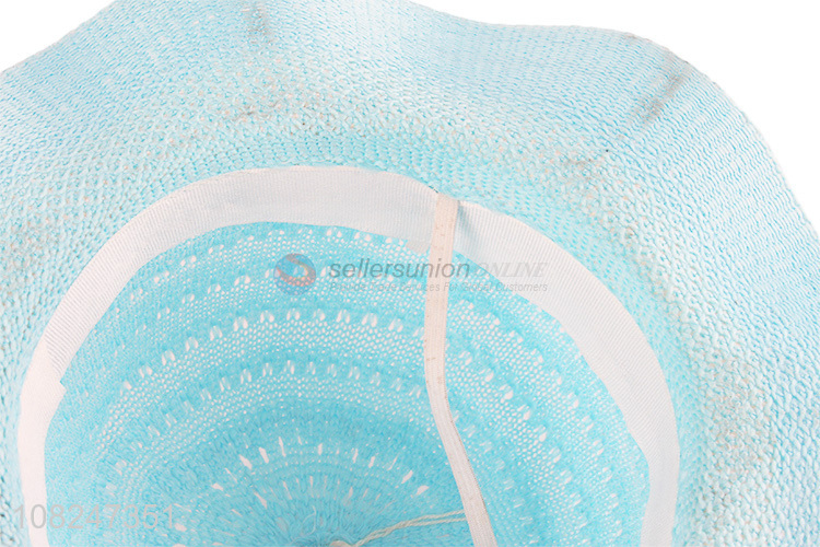 China supplier blue cute sunhat summer straw hat