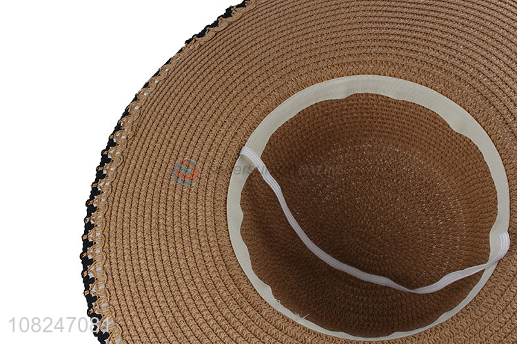 Yiwu wholesale simple summer sunhat fashion straw hat
