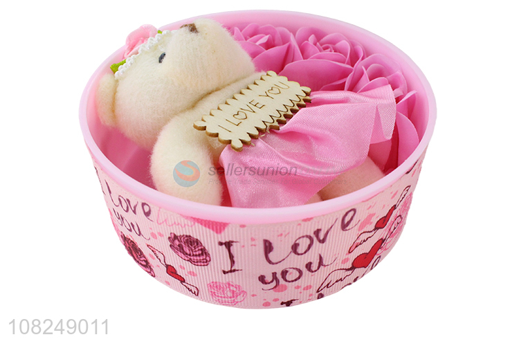 China products creative girls gifts set cute bear for Valentine's Day