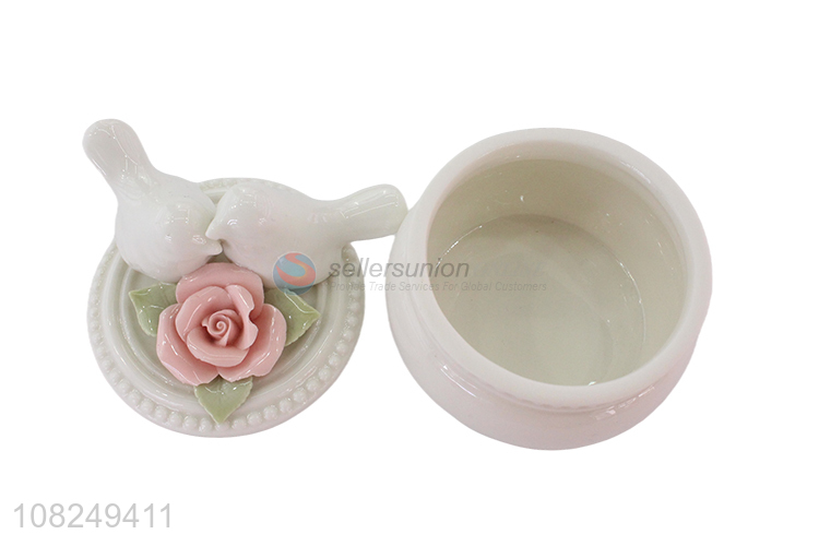 Good quality ceramic jewelry box ceramic jar wholesale