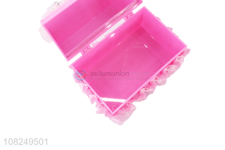 Wholesale from china pink plastic jewelry box ring box