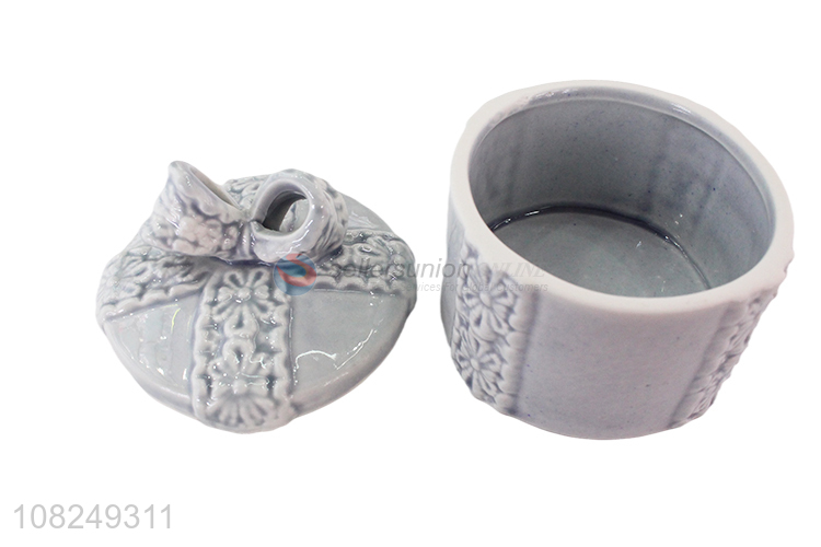 Wholesale from china ceramic durable desktop jewelry storage box