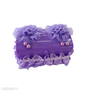 Hot items purple plastic women jewelry storage box for sale