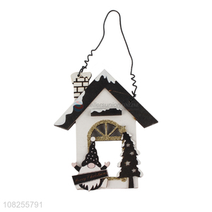 Recent design <em>wooden</em> house slice wood <em>craft</em> Christmas decoration