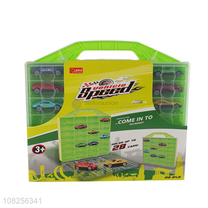 Hot products 6pieces alloy car model toys with storage box