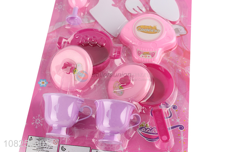 Top quality plastic children kitchen tableware toys for sale