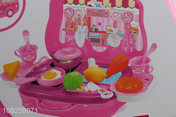 Factory price plastic pretend play toys kids cooking toys