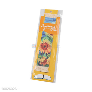Hot selling sunflower bookmarks laminated book markers for kids adults