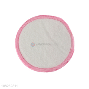 Yiwu wholesale pink edge makeup remove cotton pad