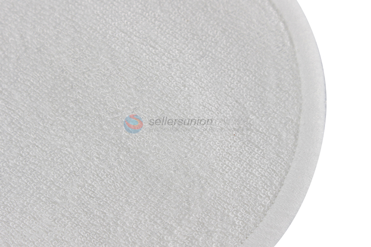 Hot selling white bamboo fiber cotton pad for ladies