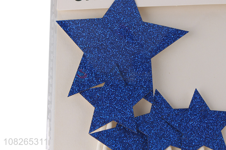 Wholesale from china multicolor star shape birthday cake topper