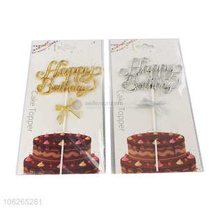 Good selling happy birthday cake decoration cake topper wholesale