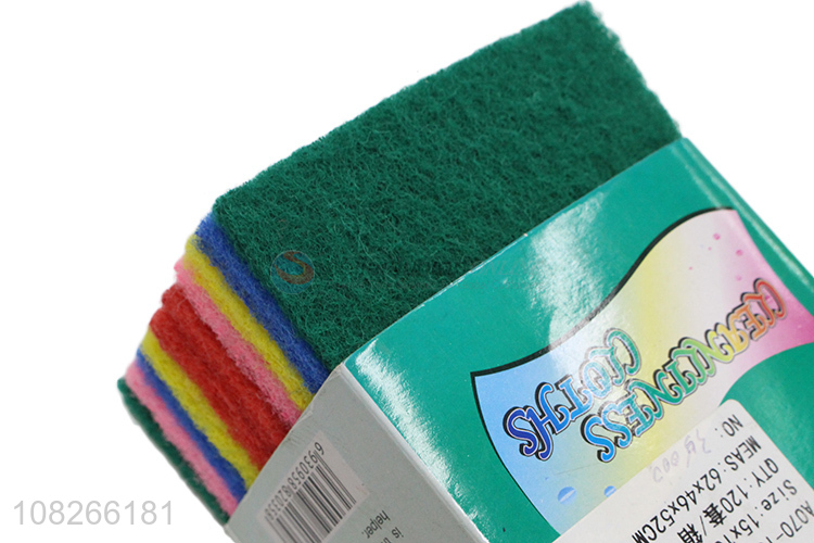 Factory Price 10 Pieces Scouring Pad Kitchen Dishes Scrubber