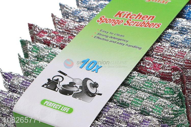 Hot Selling 10 Pieces Scouring Pad Kitchen Scrubber