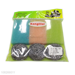 Good Sale Cleaning Sponge With Scouring Ball Set