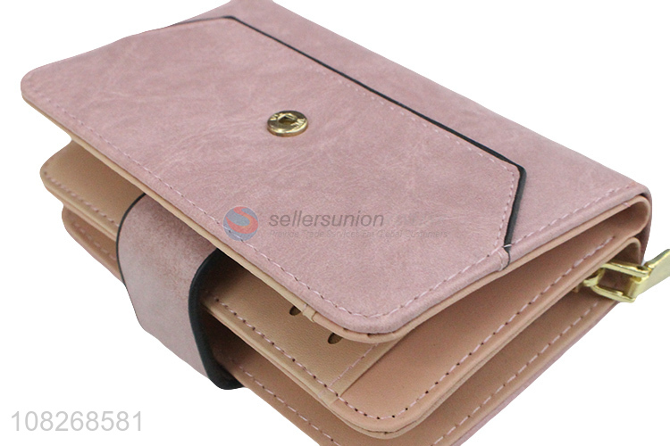 Best selling women zipper wallet bifold wallet card holder purse