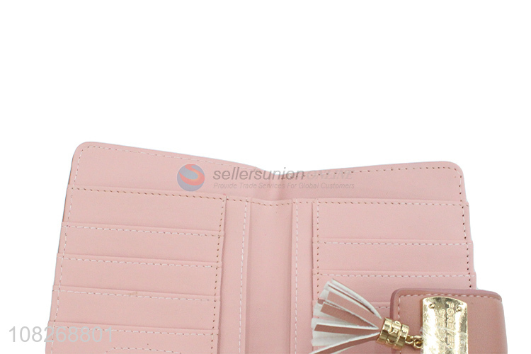 Best selling fashion women wallet purse long wallet with tassel