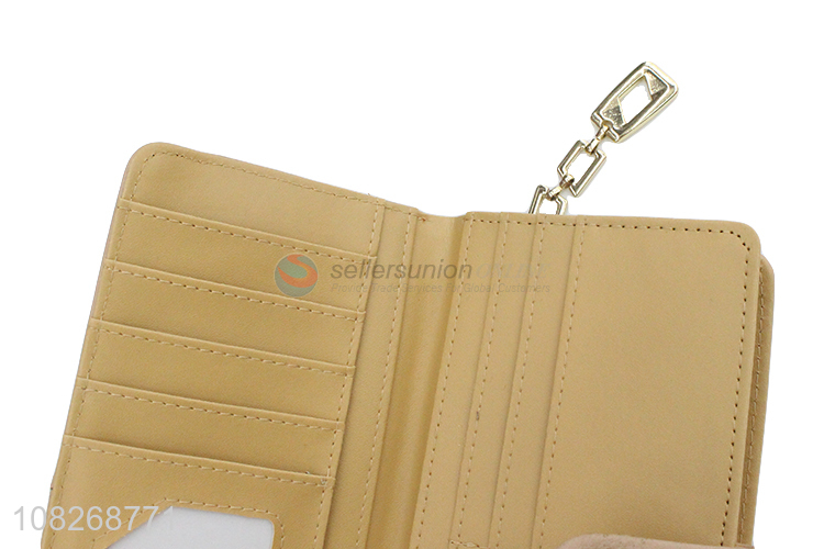 High quality pu leather clutch wallet credit card holder for women