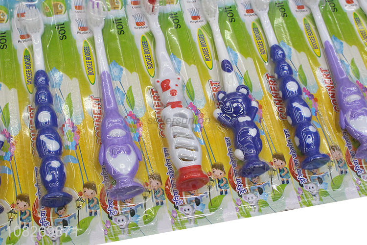 Cute design cartoon children kids toothbrush for daily use