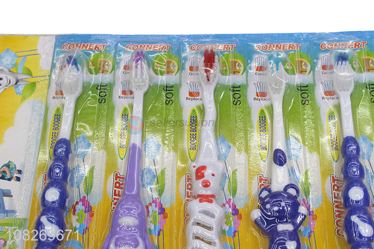 Cute design cartoon children kids toothbrush for daily use