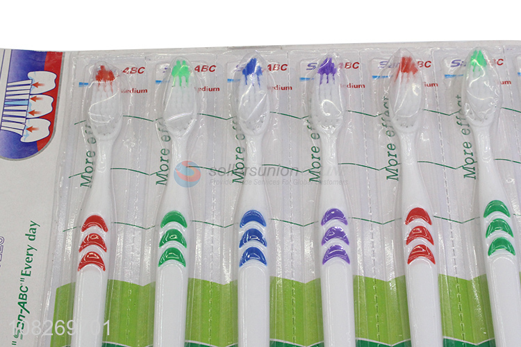 China factory 12pieces nylon adult toothbrush for oral care