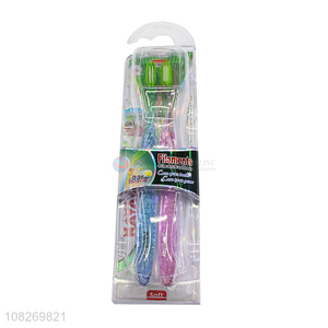 Factory supply 2pieces soft oral care toothbrush for adult