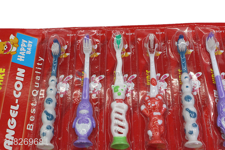 Top selling multicolor cartoon children toothbrush wholesale