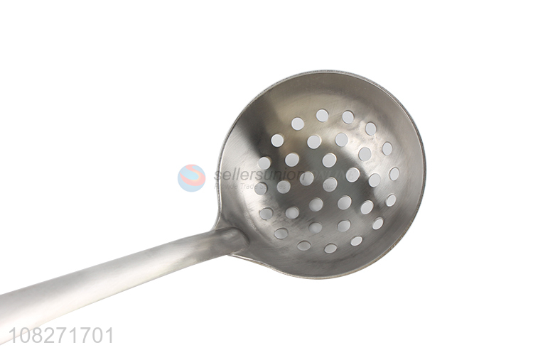 Low price stainless steel slotted spoon kitchen tools