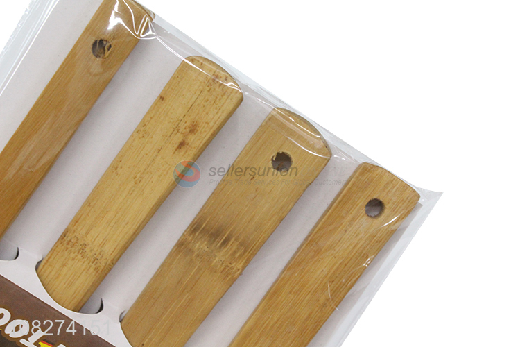 Online wholesale bamboo kitchen utensil set bamboo spoon spatula set