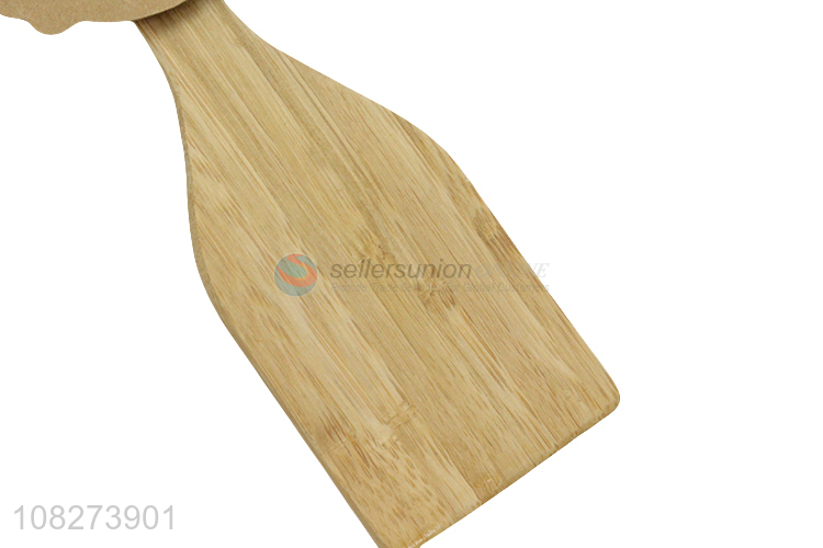 Hot selling heat resistant bamboo frying spatula kitchen cooking utensil