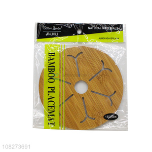 Online wholesale non-slip wooden heat insulated pads wooden hot <em>pot</em> holder