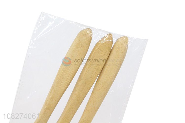Factory price eco-friendly bamboo fruit fork set bamboo cutlery set