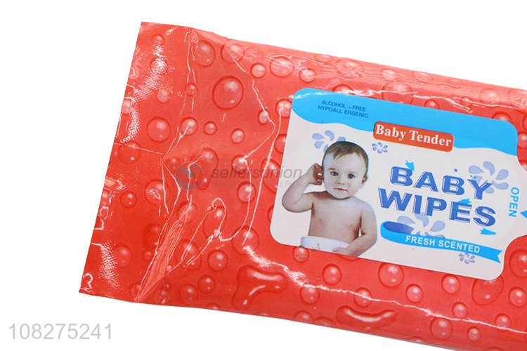 Hot Selling Fresh Scented Baby Care Skin Cleaning Wipes
