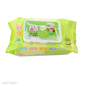 Hot Selling Baby Non-Scented Hand And Mouth Cleansing Wipes