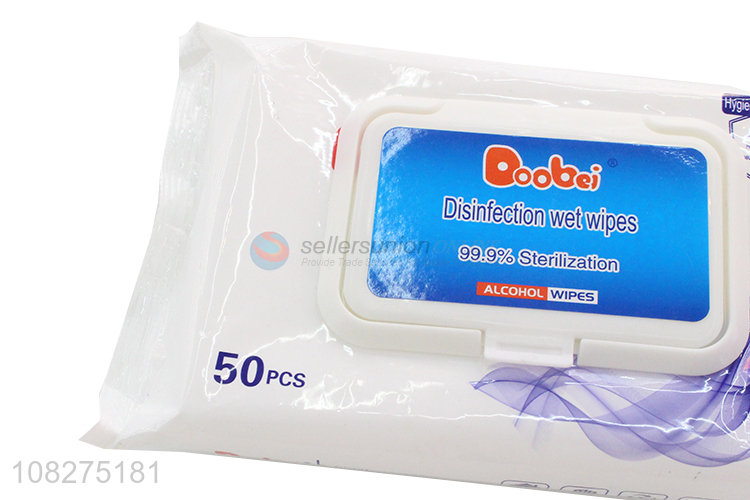 Wholesale 50 Pieces Disinfection Wet Wipes Cleaning Wipes