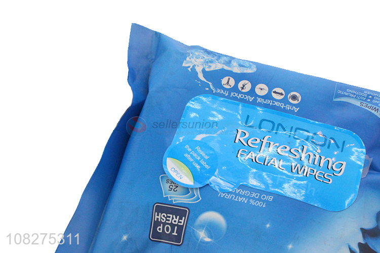 Wholesale Anti-Bacterial Facial Wipes Skincare Wet Tissue