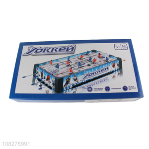Custom wooden mini table top air hockey indoor interactive game