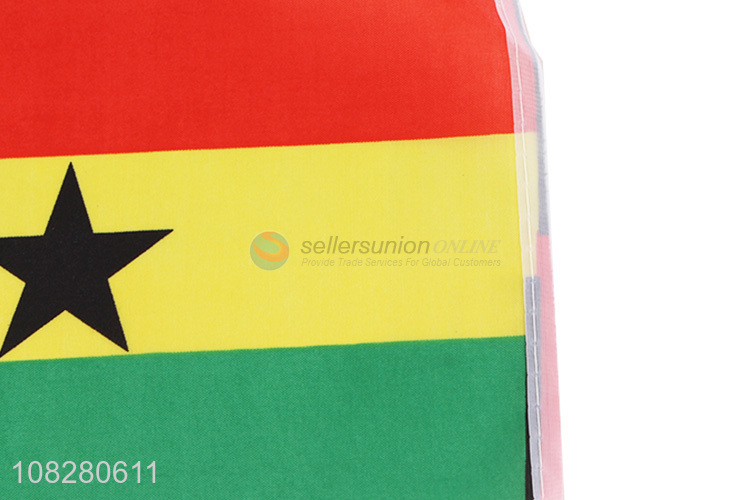 Yiwu market Ghana flag race event banner polyester flag