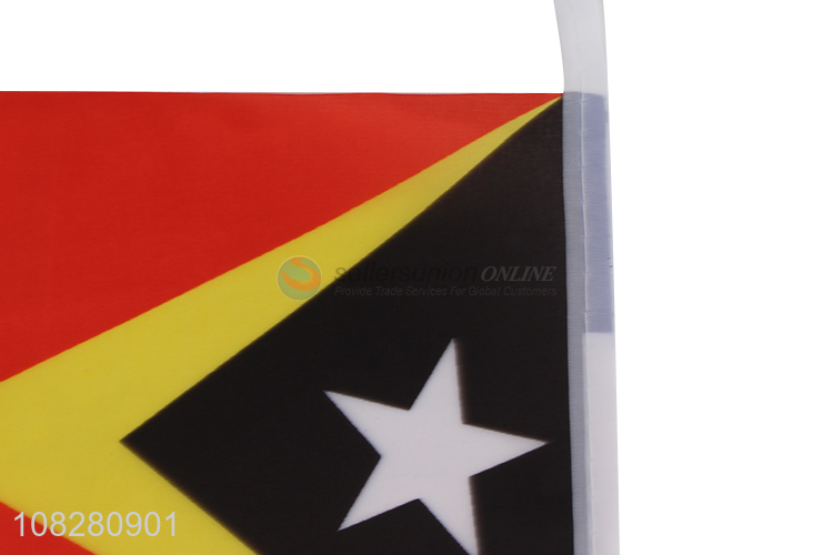 Yiwu wholesale East Timor national flag polyester car flag