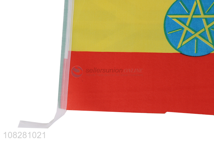 Good price Ethiopia country flag parade hand flag wholesale