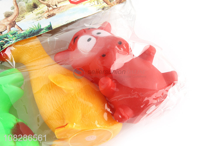 Hot products cute cartoon toy 3 pieces animal toy set