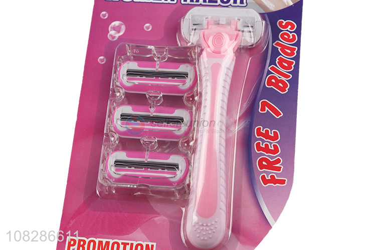 Yiwu market women 7blades body razor with top quality