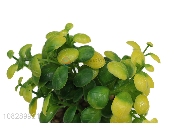 Low price wholesale simple ceramic bonsai artificial plant