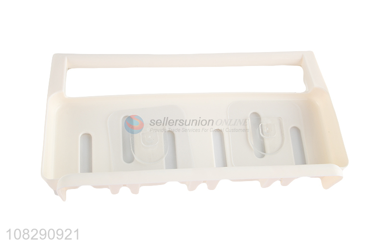 Wholesale price plastic sticky rack bathroom wall shelf