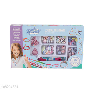 New arrival kids DIY bead set girls jewelry making kit DIY toys