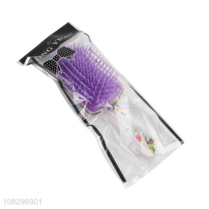 Good quality purple professional hair combs for hairdressing