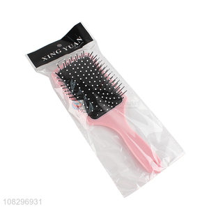 Online wholesale pink massage anti-static hair comb brush