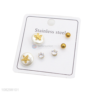 China factory stainless steel stud earrings vintage earrings set