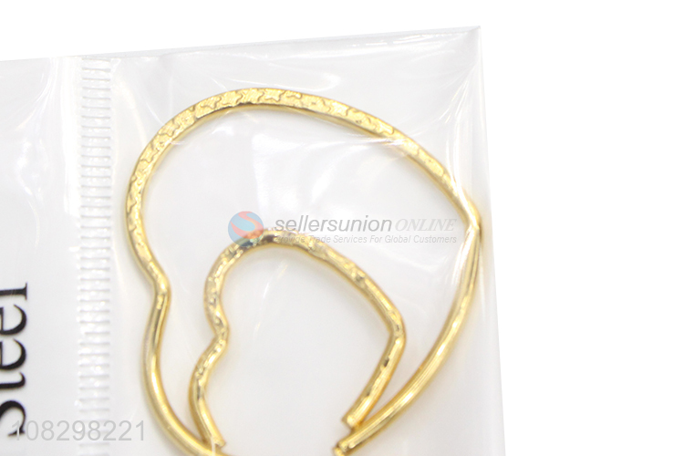 Factory supply stainless steel heart hoop earrings for women girls