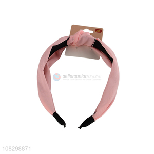 Factory wholesale pink cute headband fashion hairhoop for girls